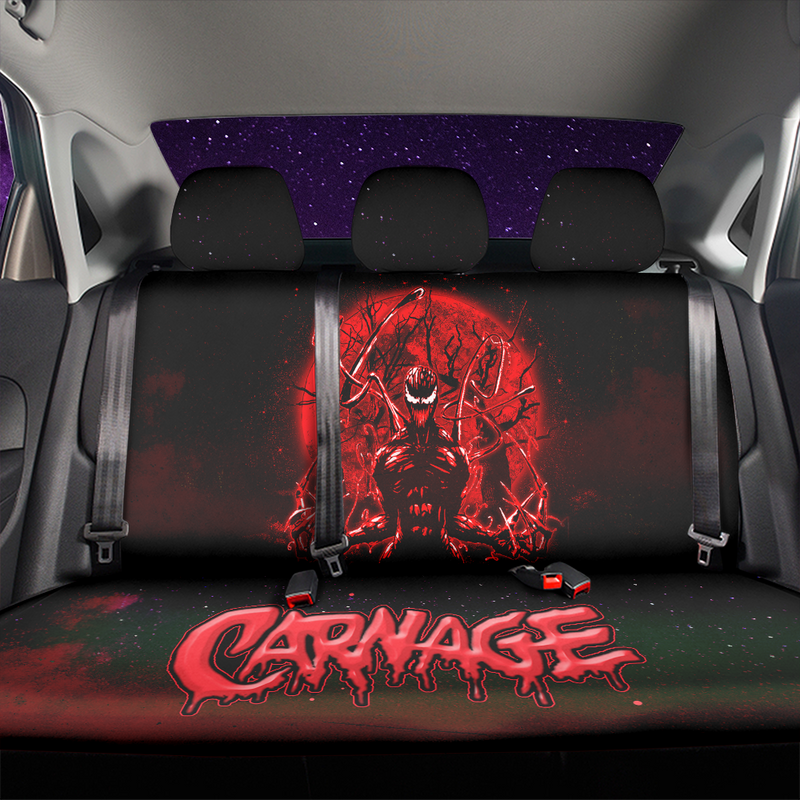 Carnage Moonlight Galaxy Premium Custom Car Back Seat Covers Decor Protectors Nearkii