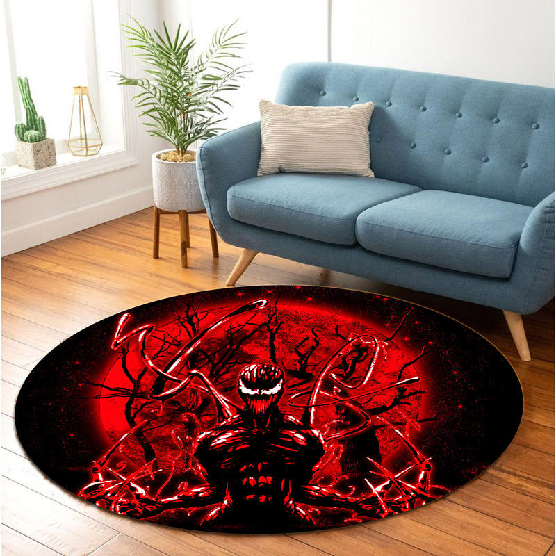 Carnage Moonlight Round Carpet Rug Bedroom Livingroom Home Decor Nearkii