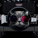 Cat Glasses Space Abstract Car Spare Tire Covers Gift For Campers Nearkii