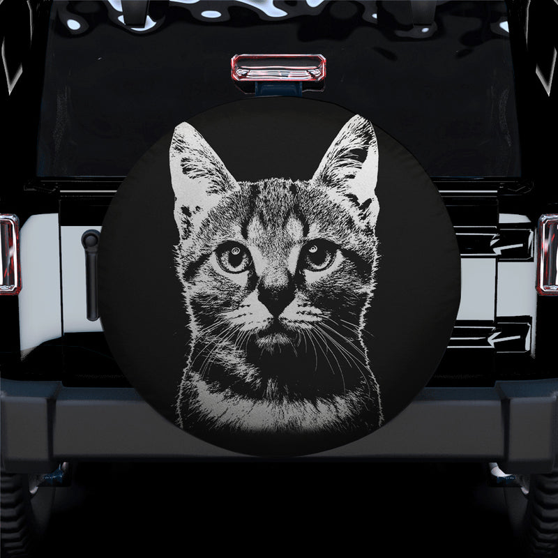 Cat Face Spare Tire Cover Gift For Campers Nearkii