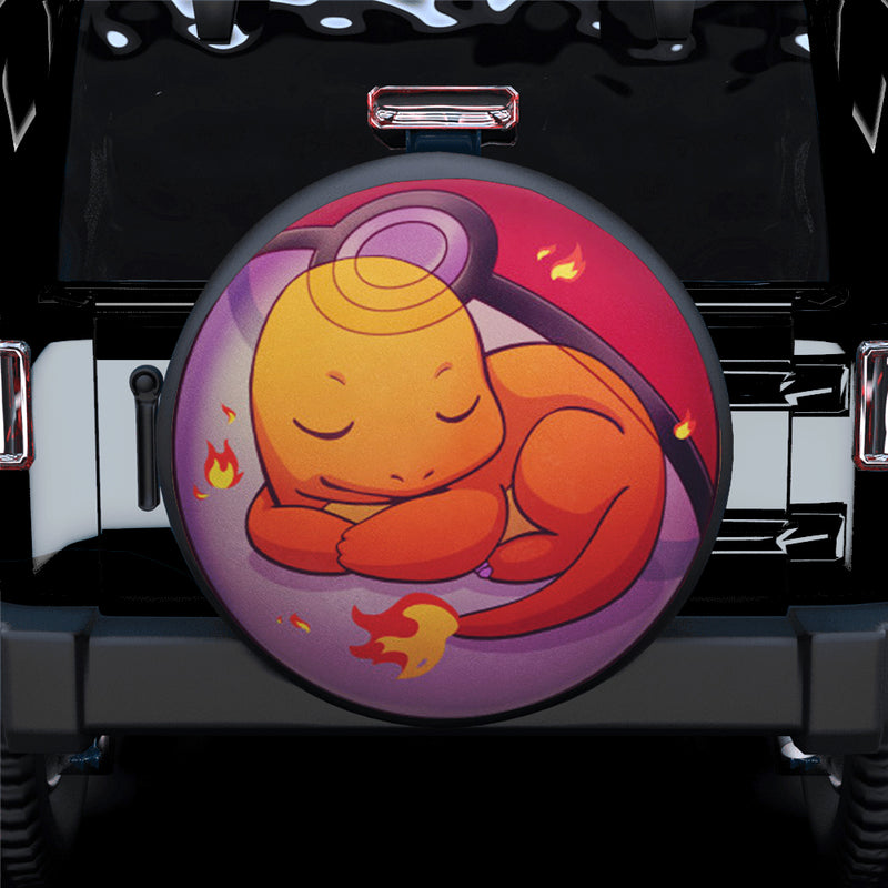 Cute Charmander Pokemon Car Spare Tire Covers Gift For Campers Nearkii