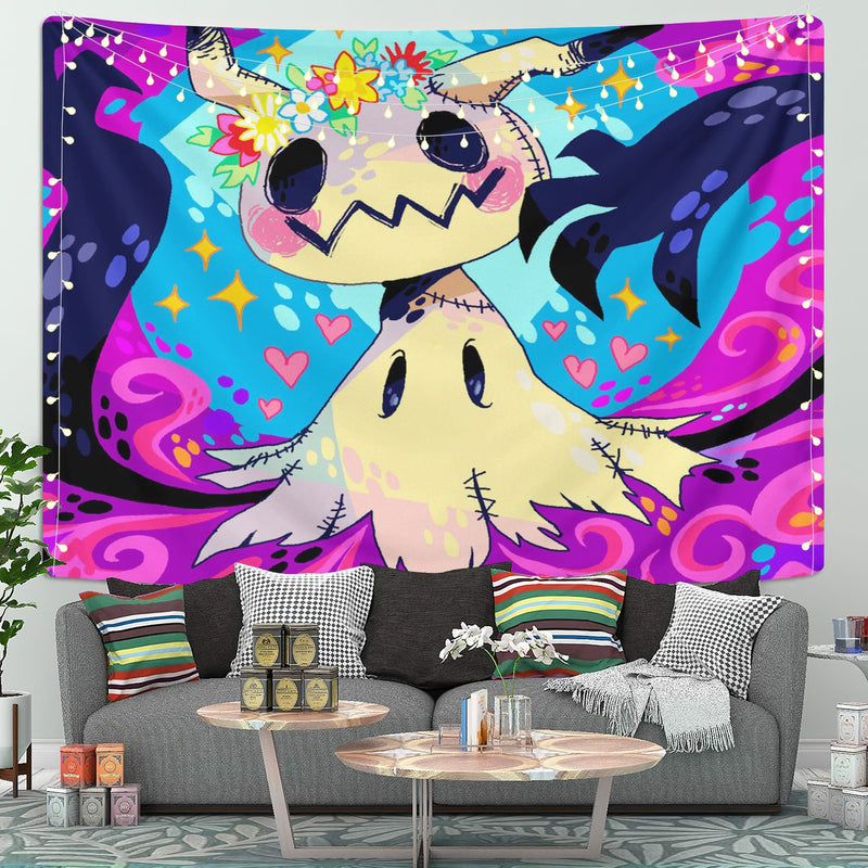 Mimikyu Pokemon Tapestry Room Decor Nearkii