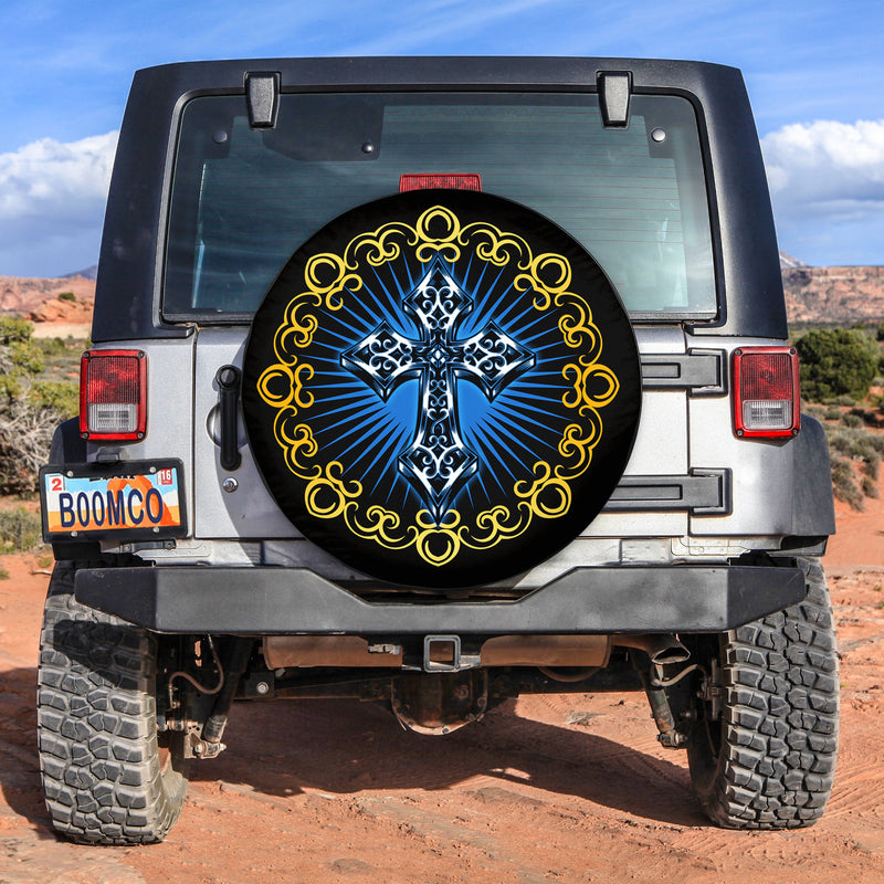 Cross Spare Tire Cover Gift For Campers Nearkii