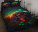 Cute Baby Dachshund Bedded Down In The Grass Quilt Bed Sets