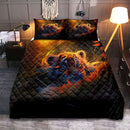 Cute Baby Tiger Bedded Down In The Grass Quilt Bed Sets