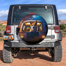 Cute Corgi With Van Camping Background Car Spare Tire Covers Gift For Campers Nearkii