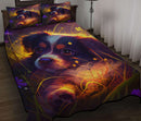 Cute Puppy Bedded Down In The Grass Quilt Bed Sets