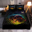 Cute Puppy 4 Bedded Down In The Grass Quilt Bed Sets