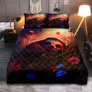 Cute Sloth Bedded Down In The Grass Quilt Bed Sets