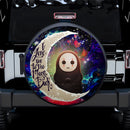 Cute No Face Ghibli Love You To The Moon Galaxy Car Spare Tire Covers Gift For Campers Nearkii