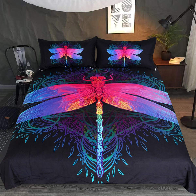 Sleepwish Dragonfly Art Bedding Set Duvet Cover And 2 Pillowcases Nearkii
