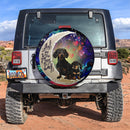 Dachshund Couple Love You To The Moon Galaxy Car Spare Tire Covers Gift For Campers Nearkii