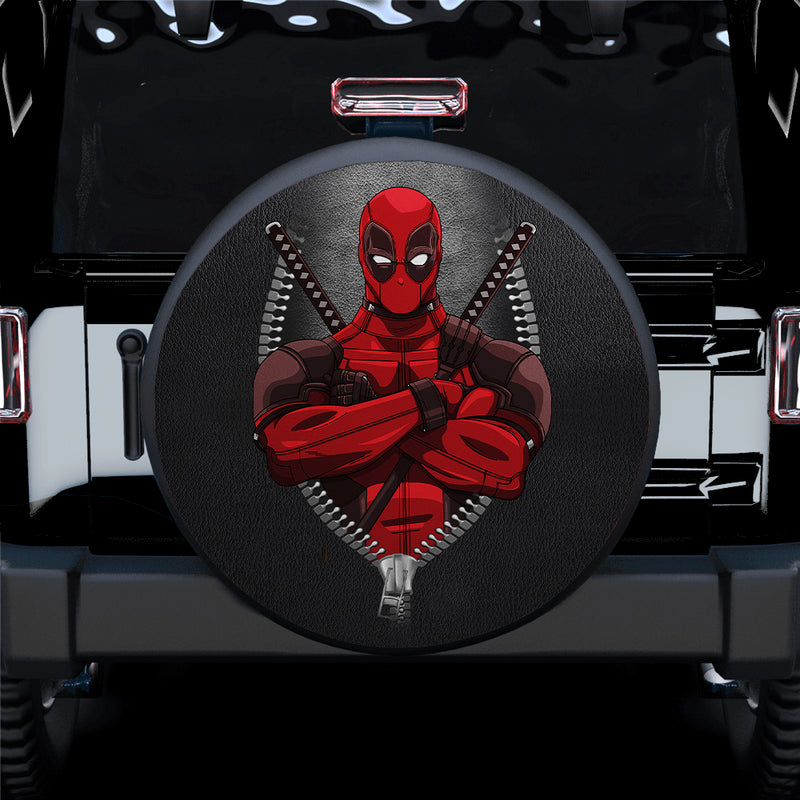 Deadpool Zipper Car Spare Tire Gift For Campers Nearkii
