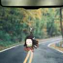 Cute Anime Demon Slayer Nezuko Car Ornament Custom Car Accessories Decorations