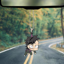 Cute Anime Demon Slayer Genya Shinazugawa Car Ornament Custom Car Accessories Decorations