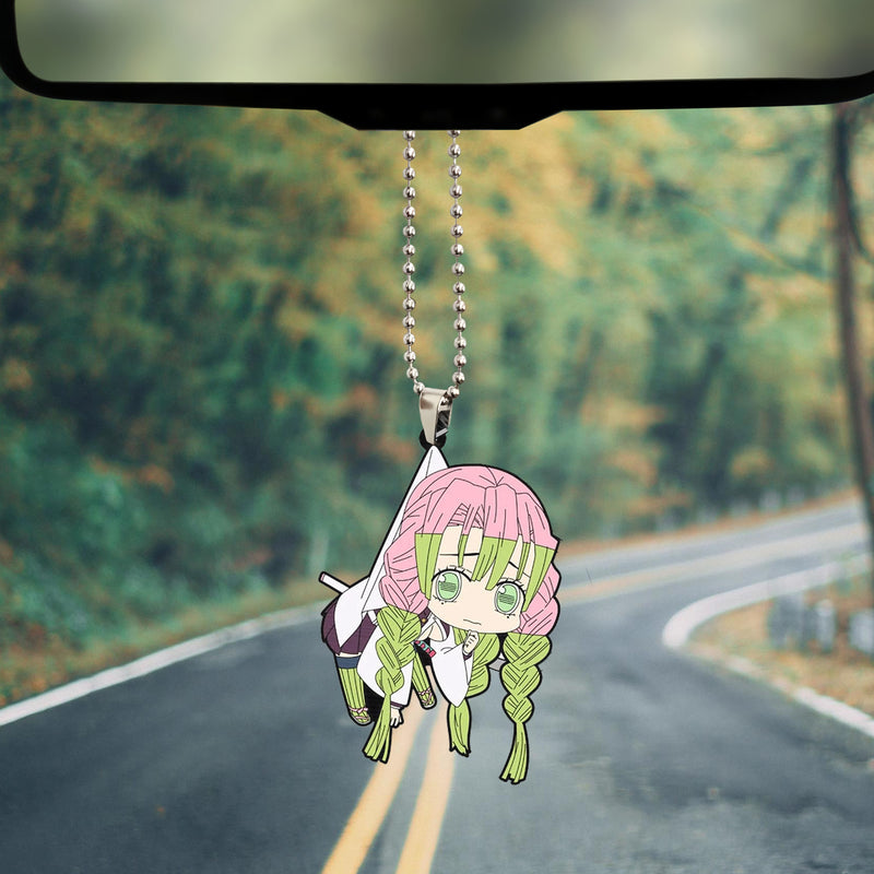 Cute Anime Demon Slayer Mitsuri Kanroji Car Ornament Custom Car Accessories Decorations