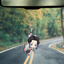 Cute Anime Demon Slayer Shinobu Car Ornament Custom Car Accessories Decorations