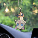 Cute Anime Demon Slayer Inosuke Car Ornament Custom Car Accessories Decorations