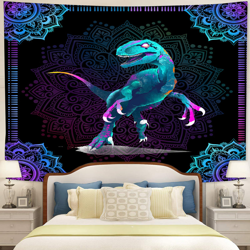 Dinosaur Mandala Tapestry Room Decor Nearkii