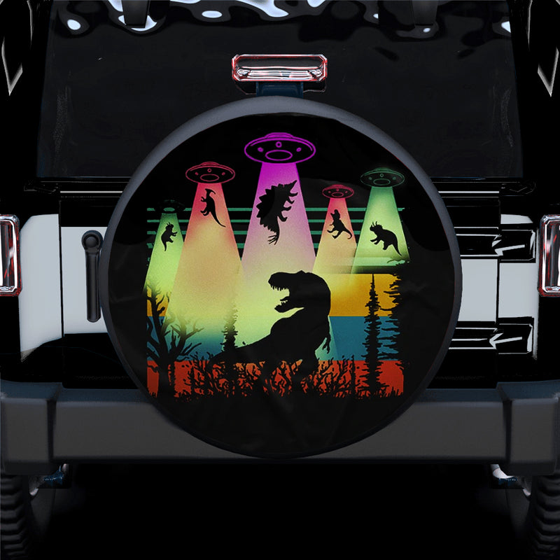 Dinosaur Alien Car Spare Tire Covers Gift For Campers Nearkii