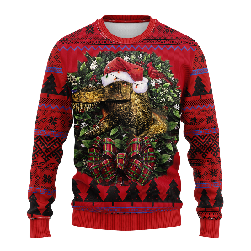 Dinosaur Noel Mc Ugly Christmas Sweater Thanksgiving Gift Nearkii