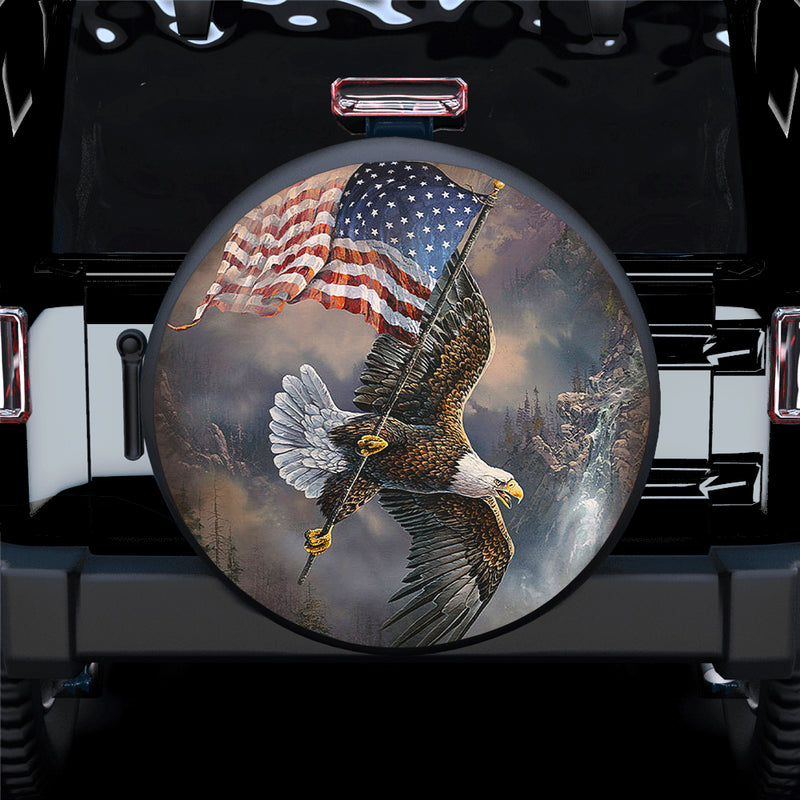 Eagle Decor Jeep Car Spare Tire Cover Gift For Campers Nearkii