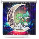 Pokemon Couple 1 Love You To The Moon Galaxy Shower Curtain Nearkii