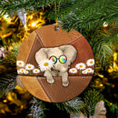 Elephant Hippie Mica Ornament Perfect Gift For Holiday Nearkii
