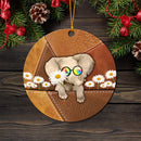 Elephant Hippie Mica Ornament Perfect Gift For Holiday Nearkii