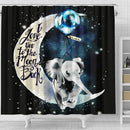 Elephant Moon Shower Curtain Nearkii