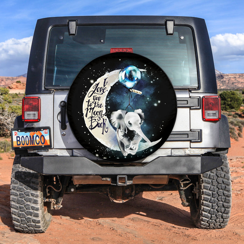 Elephant Moon Spare Tire Cover Gift For Campers Nearkii