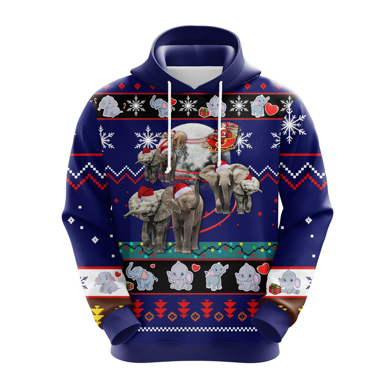 Elephent Christmas Noel Mc Ugly Hoodie Amazing Gift Idea Thanksgiving Gift Nearkii