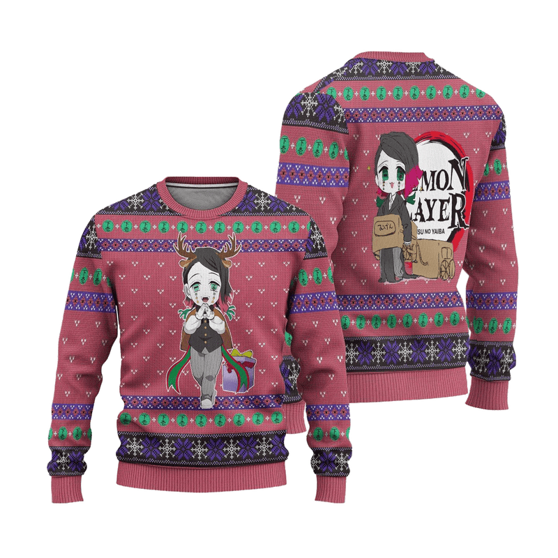 Enmu Demon Slayer Anime Ugly Christmas Sweater Xmas Gift Nearkii