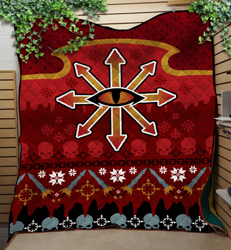Warhammer 40k Eye Christmas Quilt Blanket Nearkii