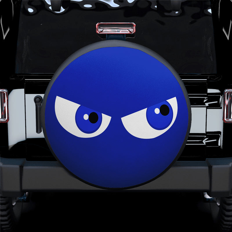 Funny Cartoon Angry Blue Eyes Jeep Car Spare Tire Covers Gift For Campers Nearkii