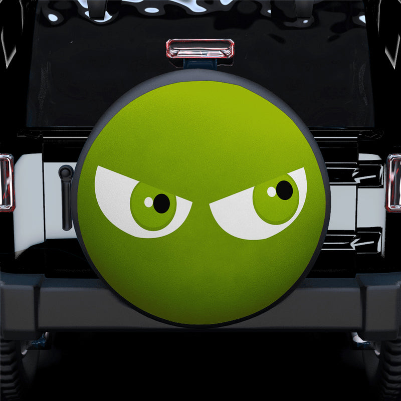 Funny Cartoon Angry Green Eyes Jeep Car Spare Tire Covers Gift For Campers Nearkii