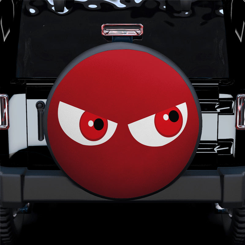 Funny Cartoon Angry Red Eyes Jeep Car Spare Tire Covers Gift For Campers Nearkii
