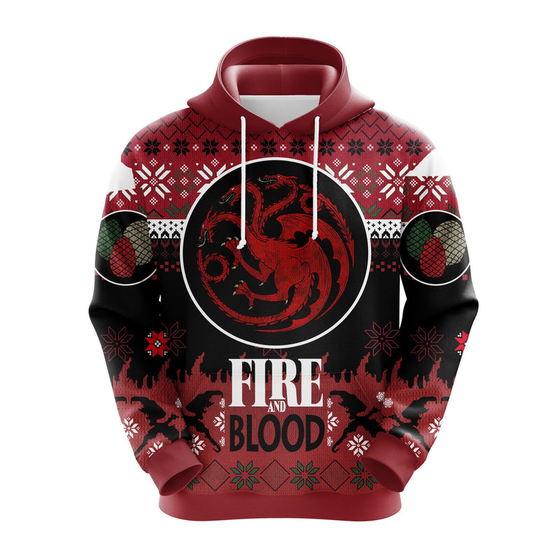 Fire & Blood Christmas Cute Noel Mc Ugly Hoodie Amazing Gift Idea Thanksgiving Gift Nearkii