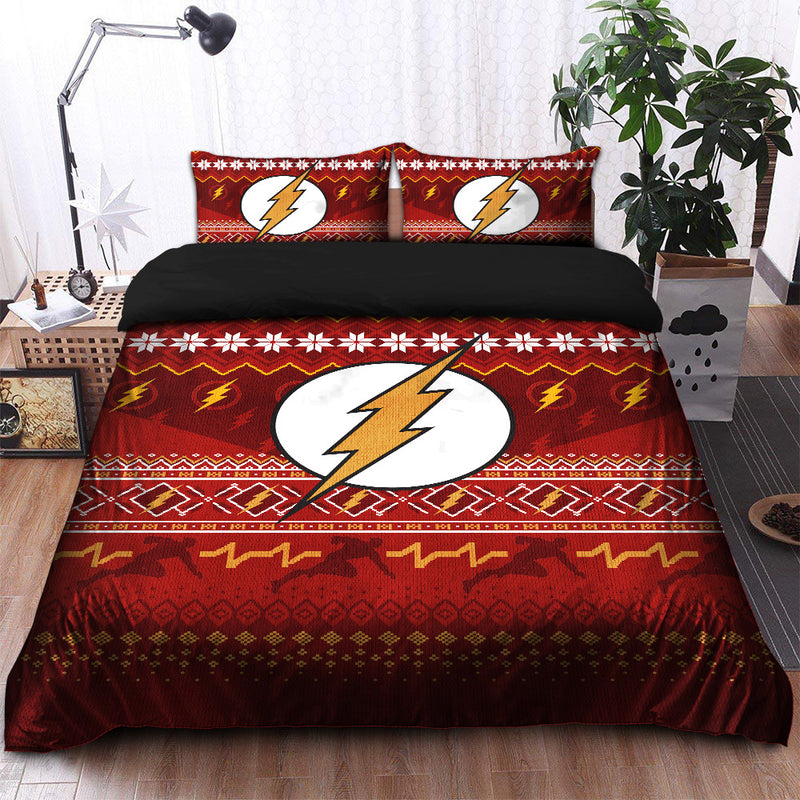 Flash Christmas Bedding Set Duvet Cover And 2 Pillowcases Nearkii