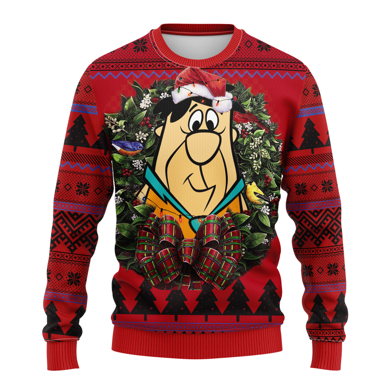 Funny Flintstone Noel Mc Ugly Christmas Sweater Thanksgiving Gift Nearkii