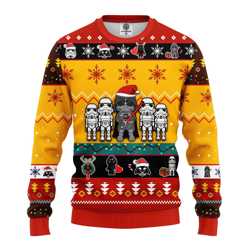 Star Wars Cute Ugly Christmas Sweater Yellow 1 Amazing Gift Idea Thanksgiving Gift Nearkii