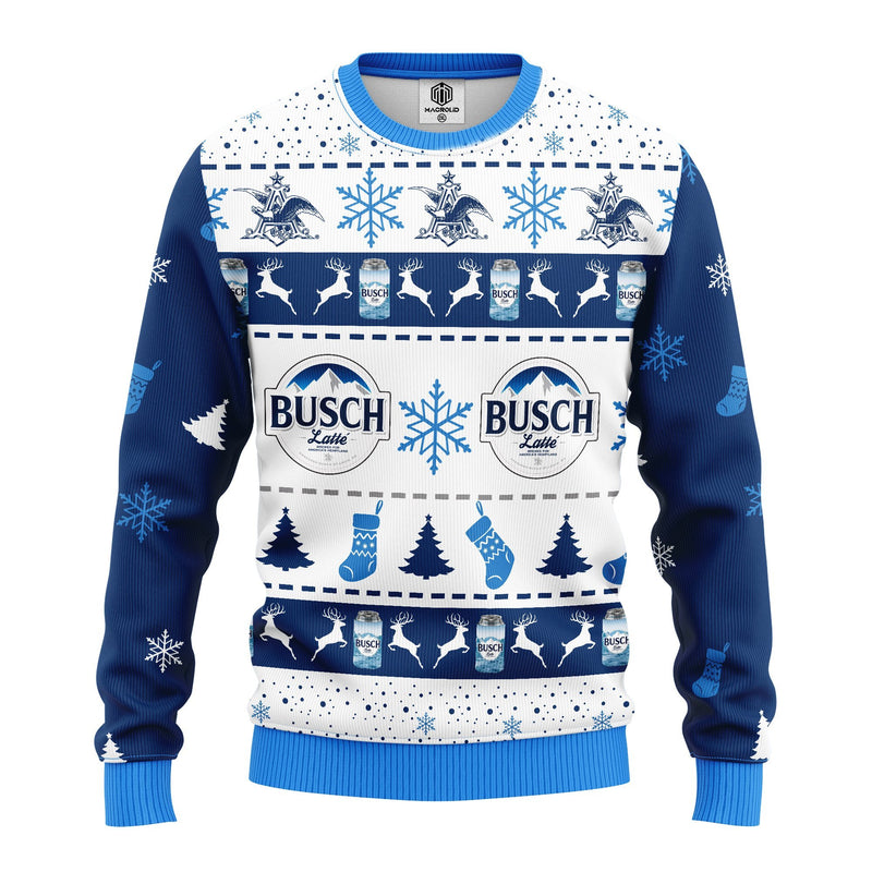 Busch Latte Beer Ugly Christmas Sweater Amazing Gift Idea Thanksgiving Gift Nearkii