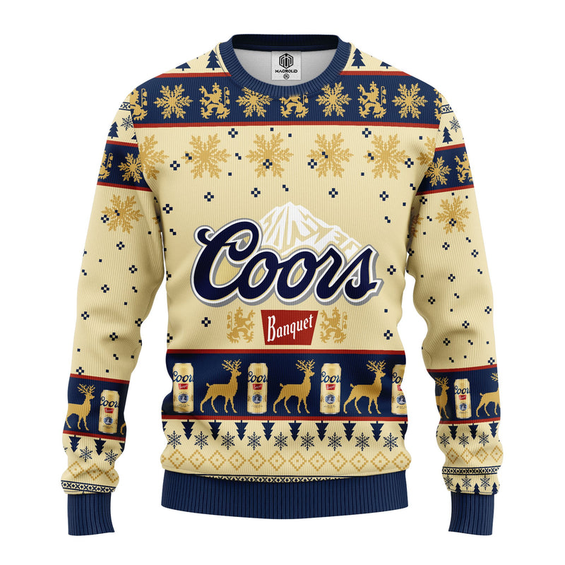 Coors Banquet Beer Ugly Christmas Sweater Amazing Gift Idea Thanksgiving Gift Nearkii