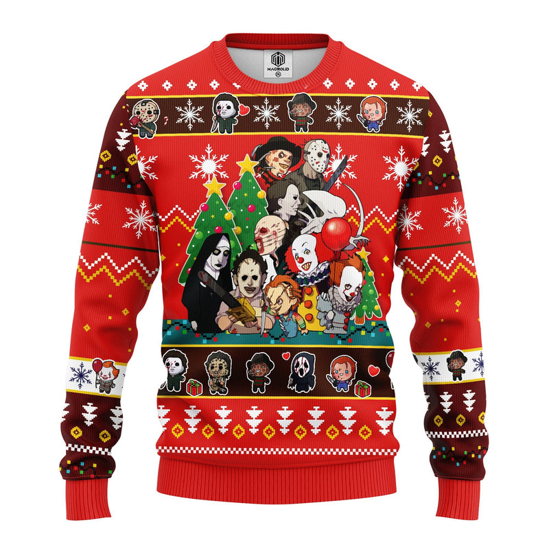 Horror Friends Ugly Christmas Sweater Amazing Gift Idea Thanksgiving Gift Nearkii