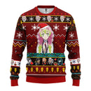 Mitsuri Kanroji Demon Slayer Anime Ugly Christmas Sweater Red 1 Amazing Gift Idea Thanksgiving Gift Nearkii