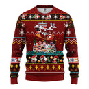 Dragon Ball Anime Ugly Christmas Sweater Red Brown 1 Amazing Gift Idea Thanksgiving Gift Nearkii