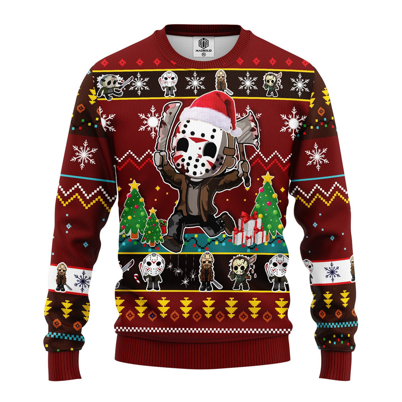 Friday The 13th Jason Voorhees Horror Movies Funny Ugly Christmas Sweater Amazing Gift Idea Thanksgiving Gift Nearkii