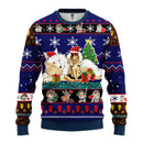 Princess Mononoke Ugly Christmas Sweater Blue 1 Amazing Gift Idea Thanksgiving Gift Nearkii