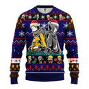 Naruto Sasuke Ugly Christmas Sweater Blue 1 Amazing Gift Idea Thanksgiving Gift Nearkii