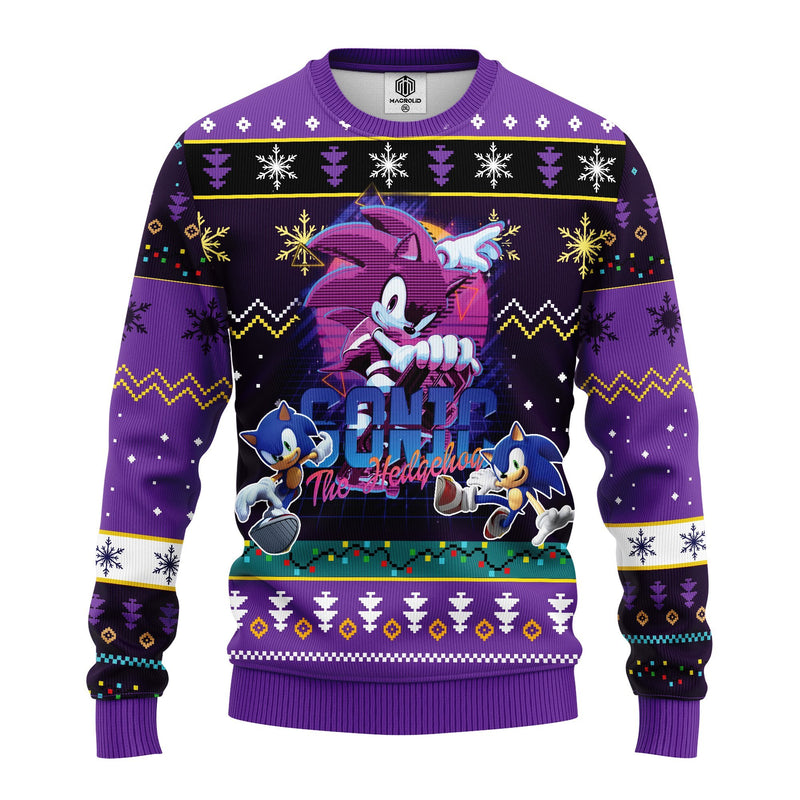 Sonic The Hedgehog Ugly Christmas Sweater Amazing Gift Idea Thanksgiving Gift Nearkii